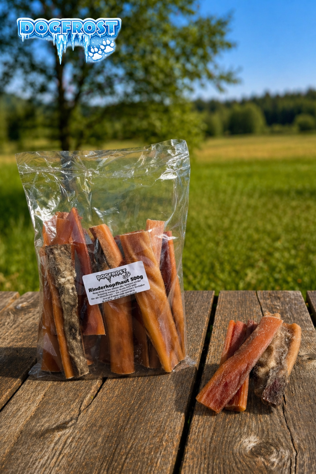 Rinderkopfhaut kurz 500g
