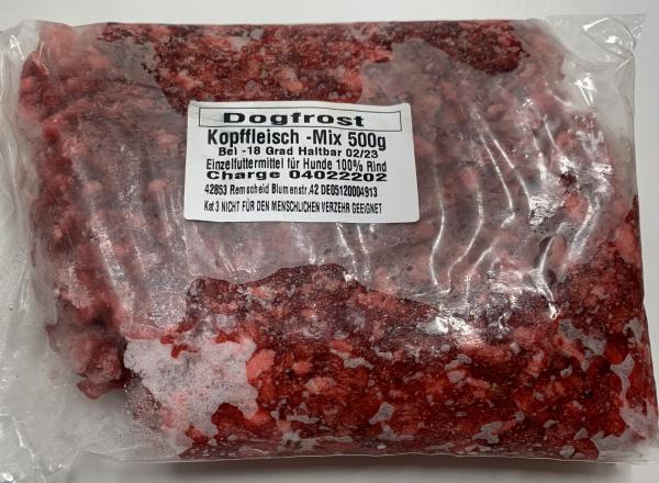Kopffleisch-Mix vom Rind 500g
