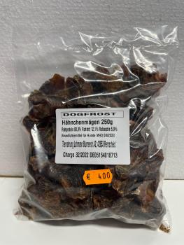 Hähnchenmägen getrocknet 250g